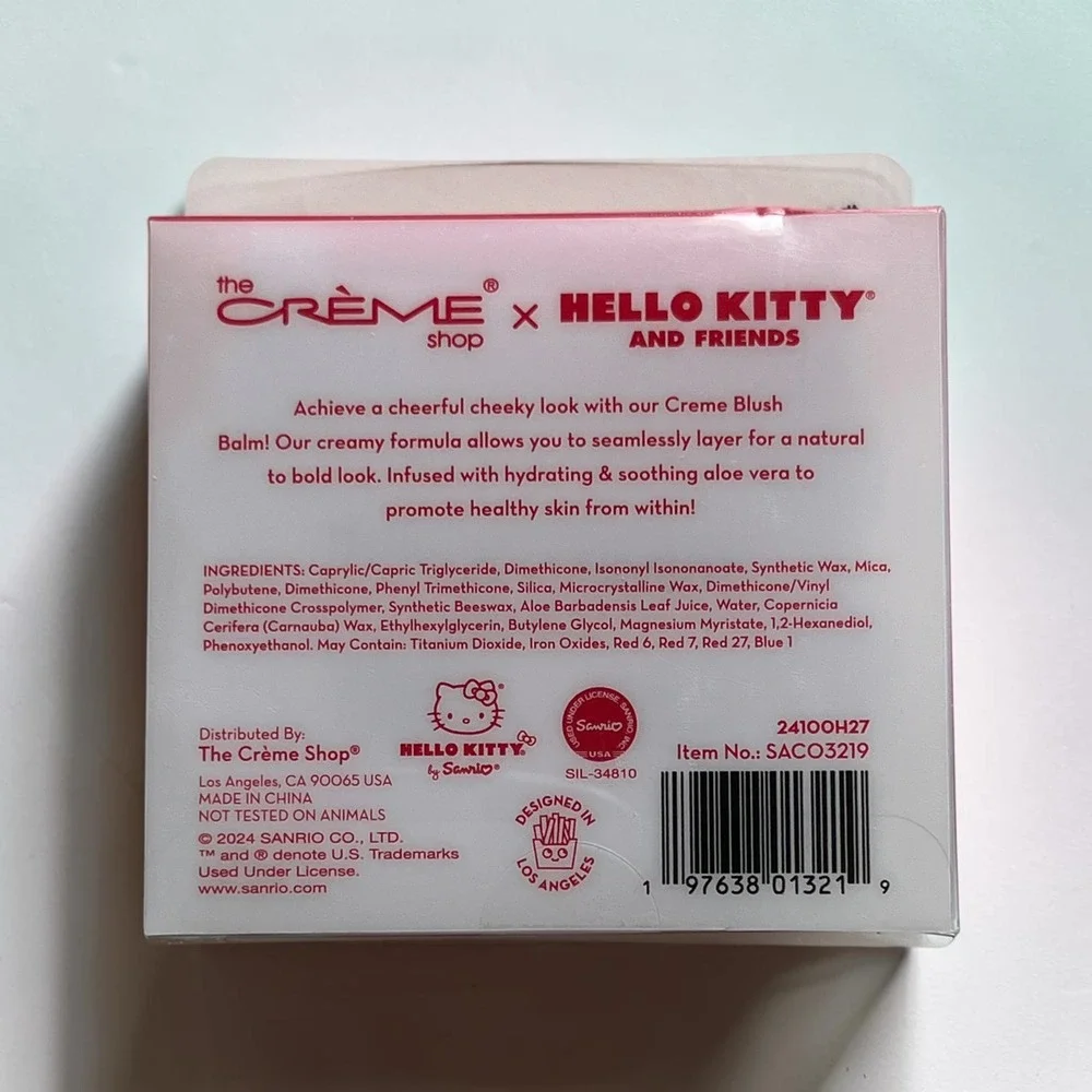 The Creme Shop Hello Kitty Blush Balm 0.16oz Cranberry Crush NIB Cream